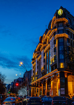 Святкове прикрашання готелю &laquo;INTERCONTINENTAL&nbsp;KYIV&raquo;