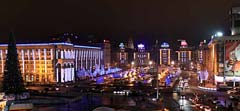Новорічна ілюмінація центру Києва