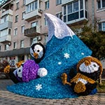 3D декорація перед магазином ROSHEN, Полтава, Україна 2023