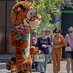 Романтичний Тигра і перехожі, магазин ROSHEN, Нивки, Київ, Україна 2024 Романтичний Тигра і перехожі, магазин ROSHEN, Нивки, Київ, Україна 2024