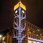 Световое дерево. Праздничная иллюминация Торгового центра «Босфор», г.Днепр, Украина Световое дерево. Праздничная иллюминация Торгового центра «Босфор», г.Днепр, Украина