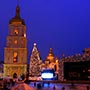 Новогодняя декорация на Софийской площади, г.Киев Новогодняя декорация на Софийской площади, г.Киев